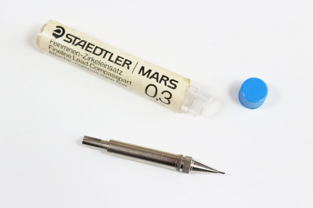 Staedtler Mars 0.3 mm mechanical pencil compass insert in tube