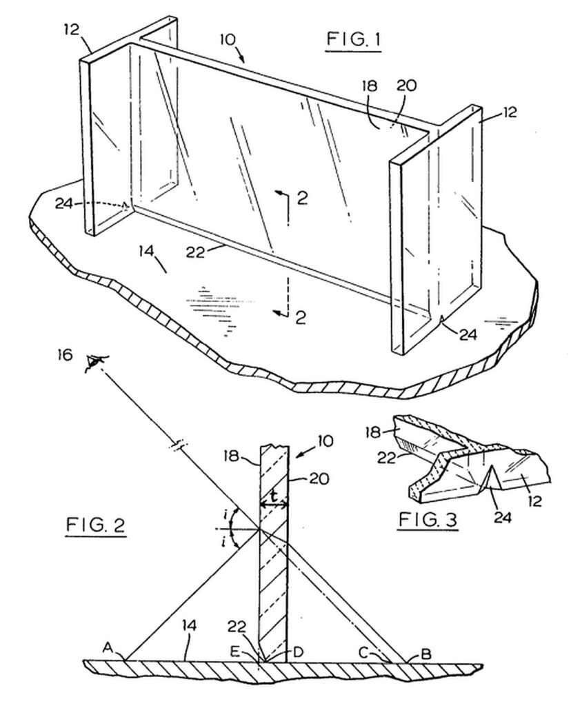 Canadian patent drawings for the Mira