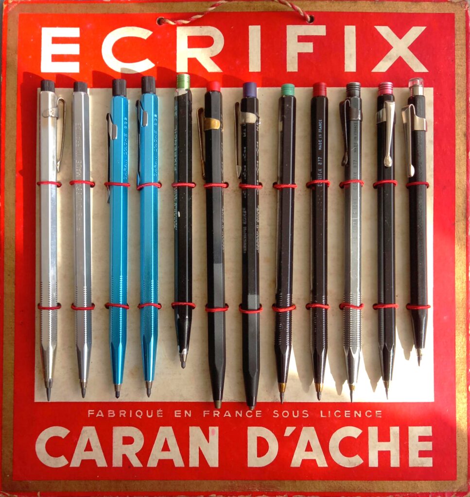 Caran d'Ache Ecrifix retail display card